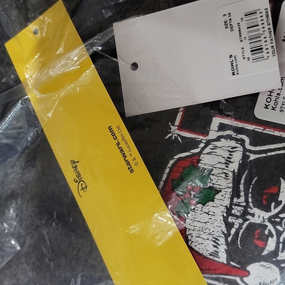 Star Wars Father Sithmas Tee – S Gray Crewneck “Humbug, I Am Not” Vader Holiday - Picture 3 of 6